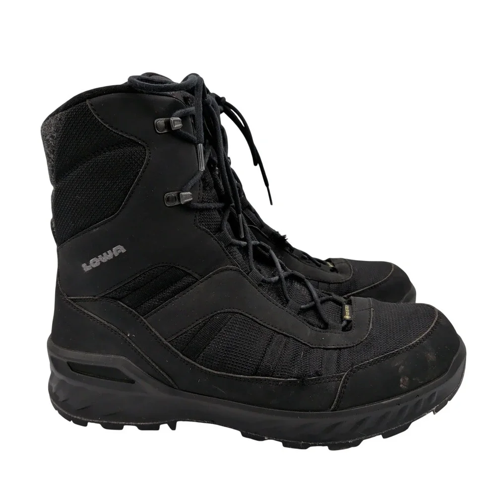 LOWA Trident III GTX Mens Black Winter Hiking Snow Boots Gore-Tex Size 13 US M